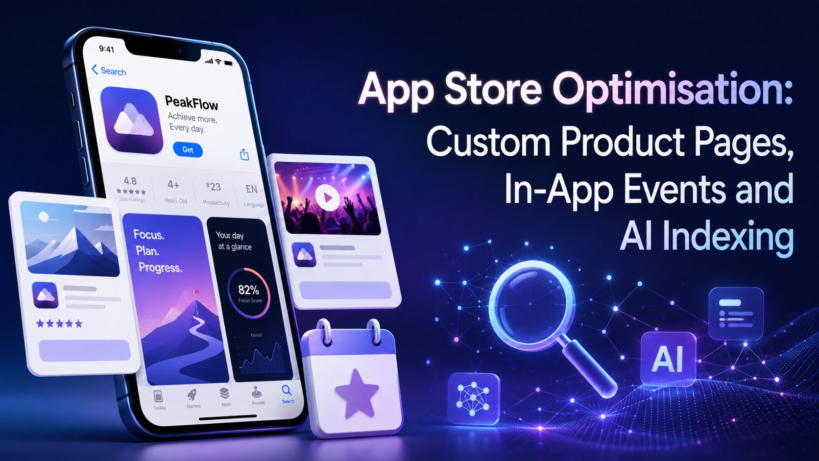 App Store Optimisation: Custom Product Pages, In-App Events and AI Indexing