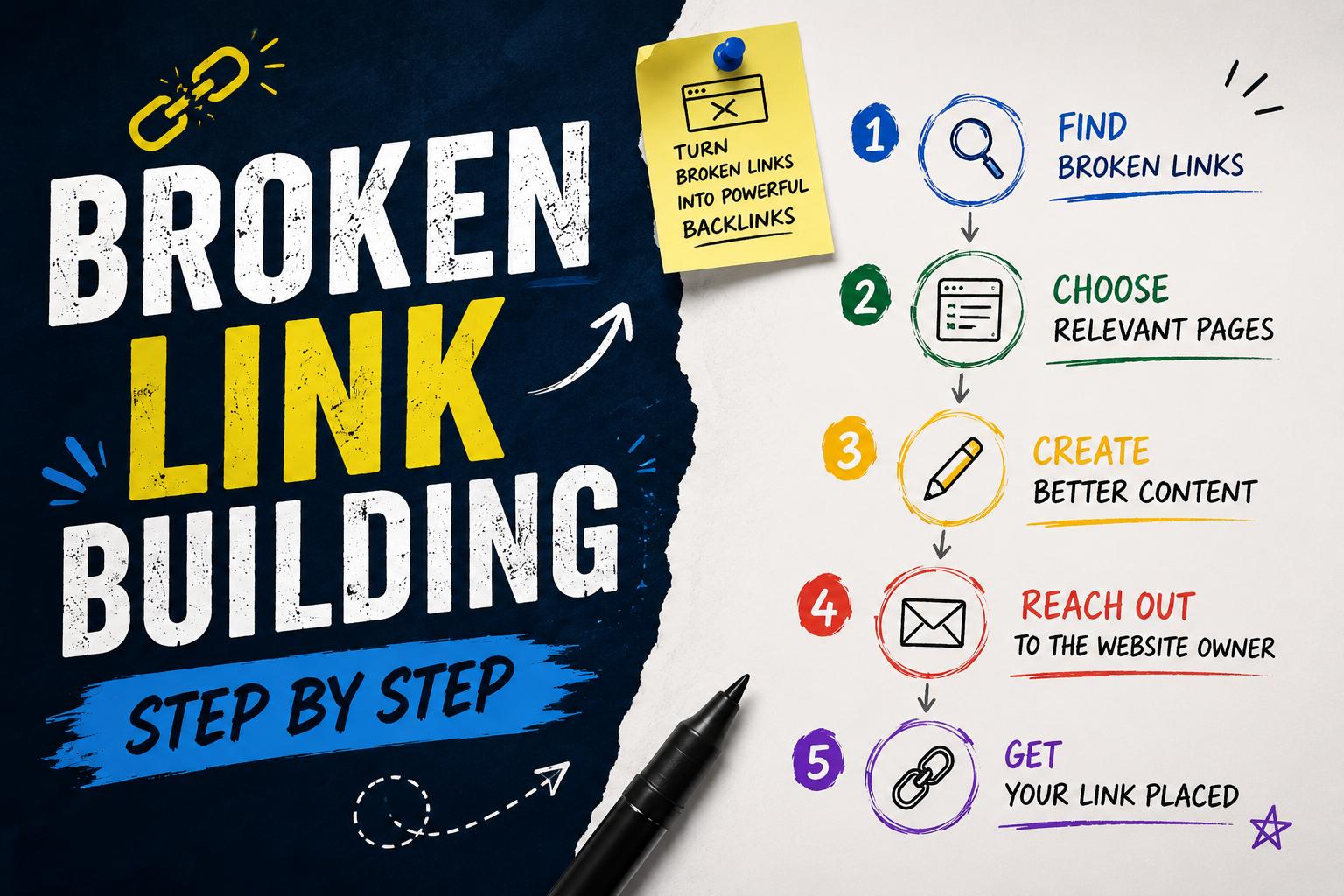 Broken link building, step by step