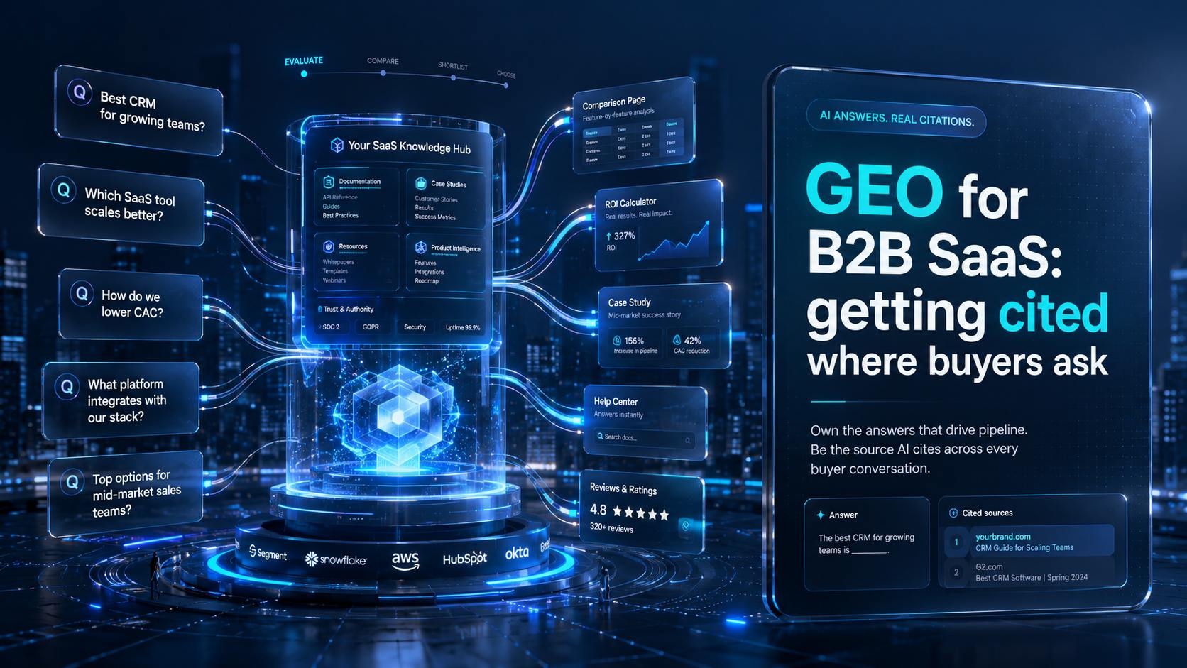 GEO for B2B SaaS: getting cited where buyers ask