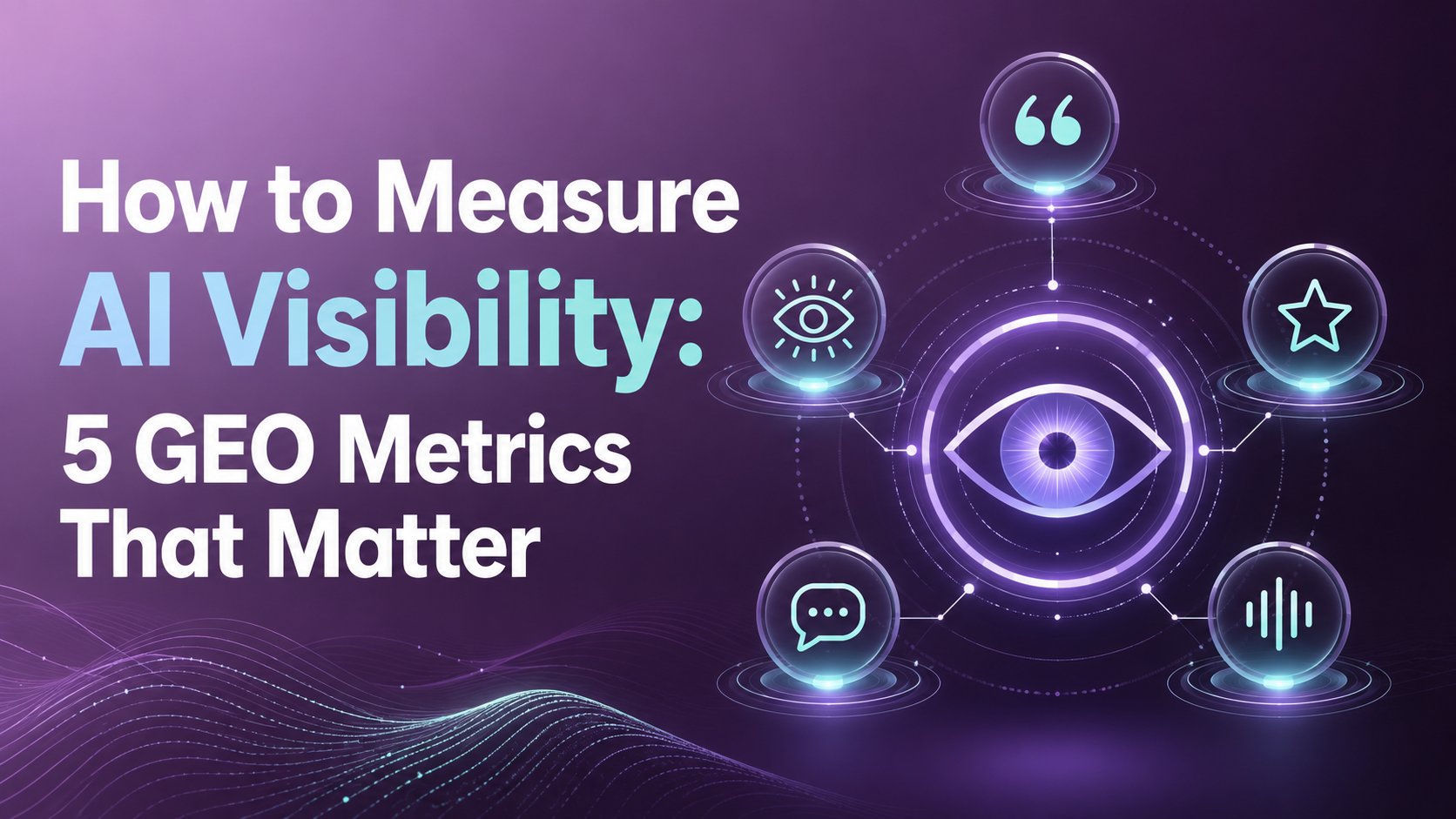 How to Measure AI Visibility: 5 GEO Metrics That Matter